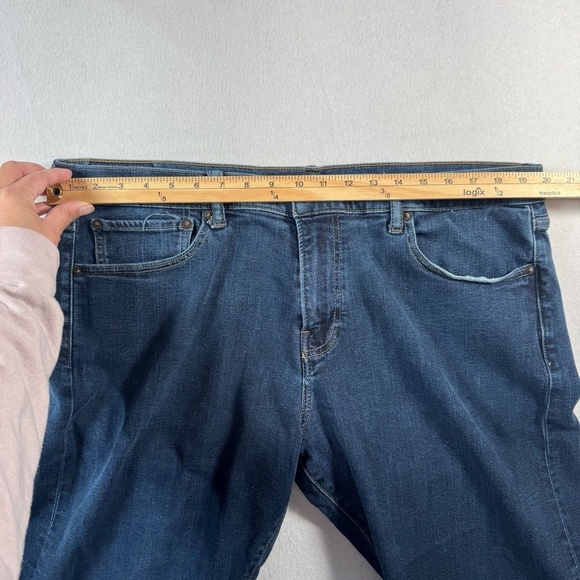 Lucky Brand Jeans Mens 42 Blue 110 Slim Straight Dark Wash Stretch - Picture 9 of 15